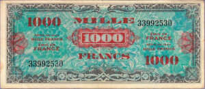 1000 francs Drapeau type 1944