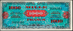 1000 francs Drapeau type 1944