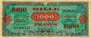 1000 francs Drapeau type 1944