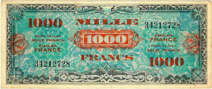 1000 francs Drapeau type 1944