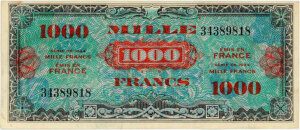 1000 francs Drapeau type 1944