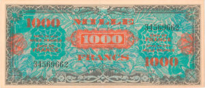 1000 francs Drapeau type 1944