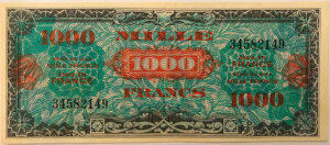 1000 francs Drapeau type 1944