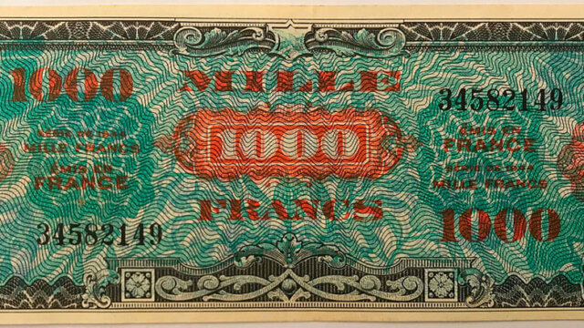 1000 francs Drapeau type 1944