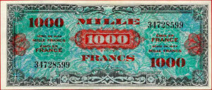 1000 francs Drapeau type 1944