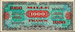 1000 francs Drapeau type 1944