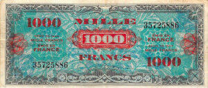 1000 francs Drapeau type 1944