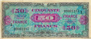 50 francs France type 1945