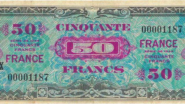 50 francs France type 1945