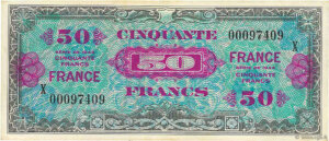 50 francs France type 1945