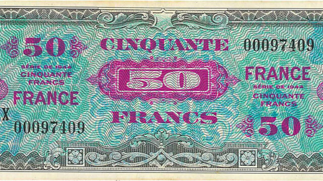 50 francs France type 1945