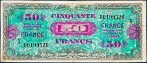 50 francs France type 1945