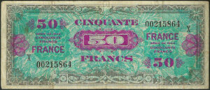 50 francs France type 1945