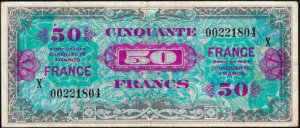 50 francs France type 1945