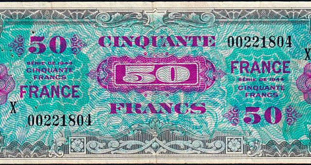 50 francs France type 1945