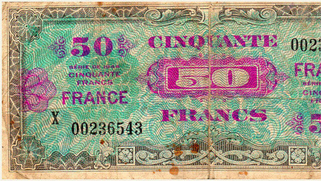 50 francs France type 1945