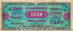 50 francs France type 1945