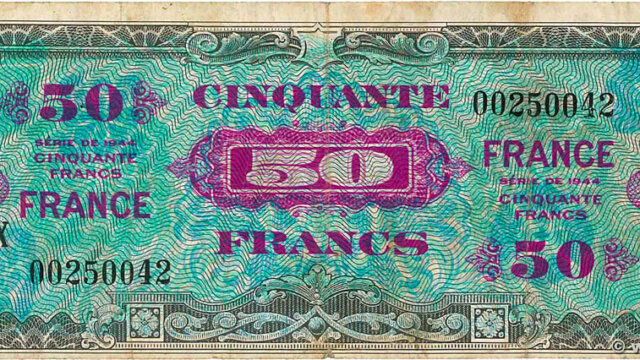 50 francs France type 1945