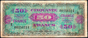 50 francs France type 1945