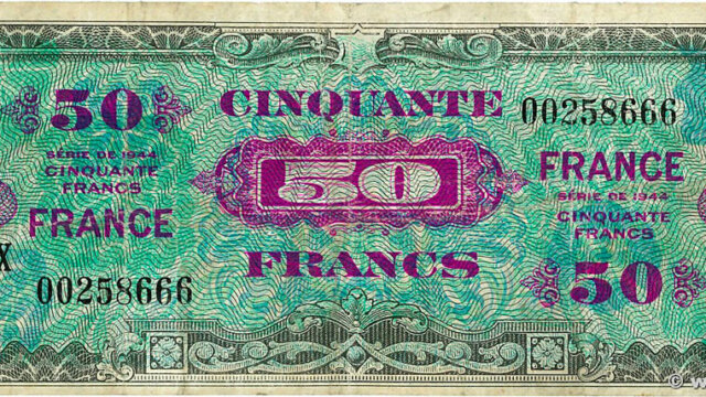 50 francs France type 1945