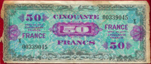 50 francs France type 1945