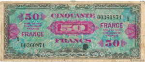 50 francs France type 1945