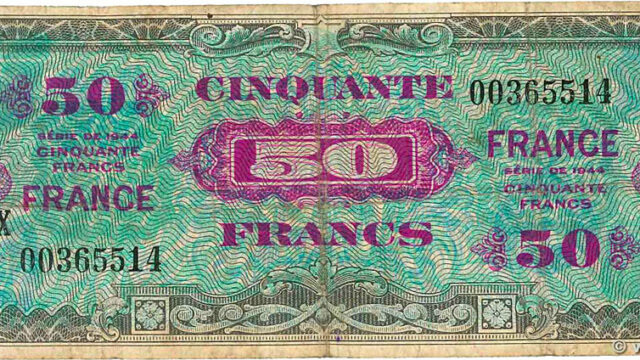 50 francs France type 1945