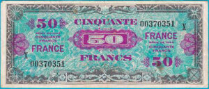 50 francs France type 1945