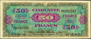 50 francs France type 1945