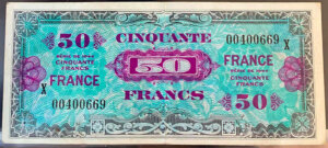 50 francs France type 1945