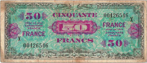 50 francs France type 1945