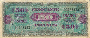 50 francs France type 1945