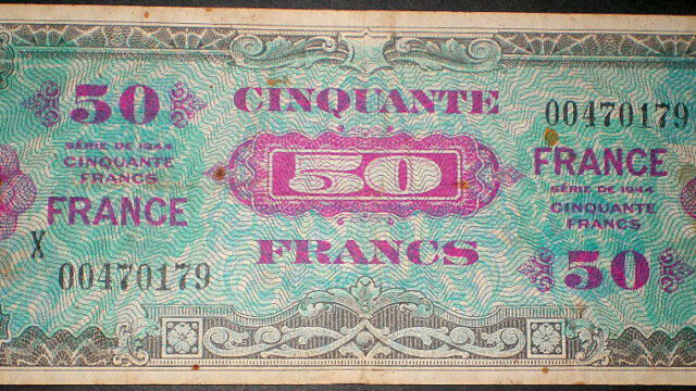 50 francs France type 1945