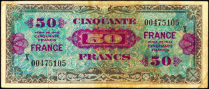 50 francs France type 1945