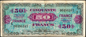 50 francs France type 1945