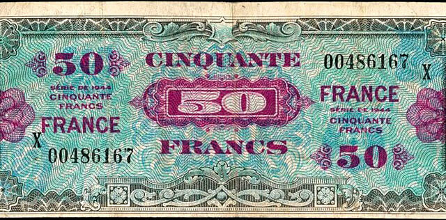 50 francs France type 1945