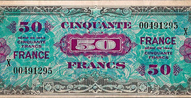 50 francs France type 1945