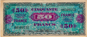 50 francs France type 1945