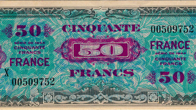 50 francs France type 1945