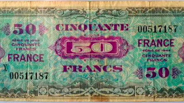 50 francs France type 1945