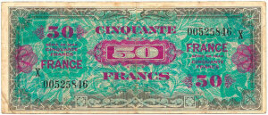 50 francs France type 1945