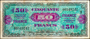 50 francs France type 1945