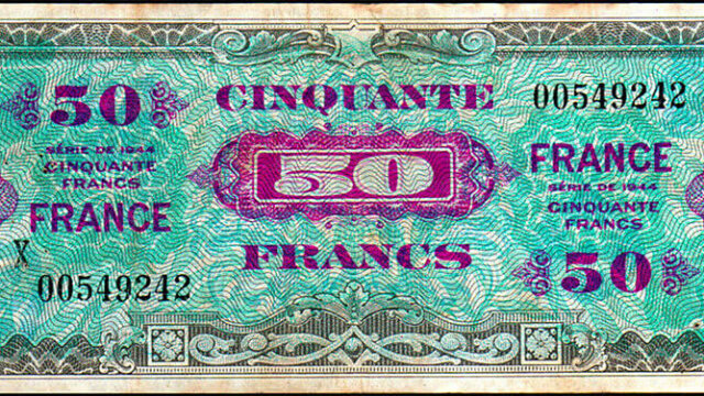 50 francs France type 1945