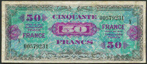 50 francs France type 1945