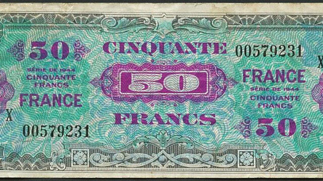 50 francs France type 1945