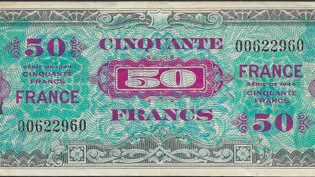 50 francs France type 1945