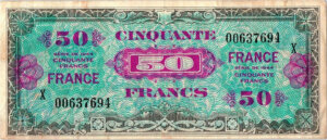 50 francs France type 1945