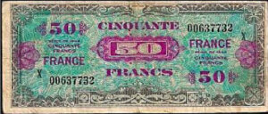 50 francs France type 1945