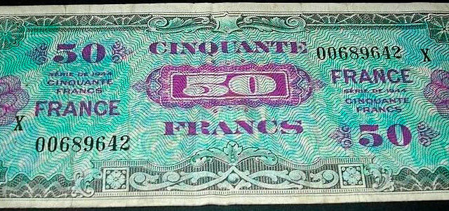 50 francs France type 1945