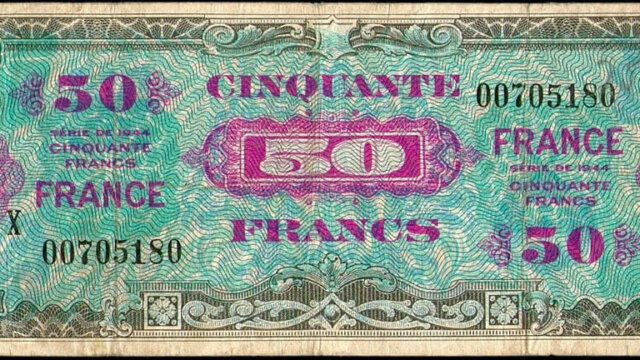 50 francs France type 1945